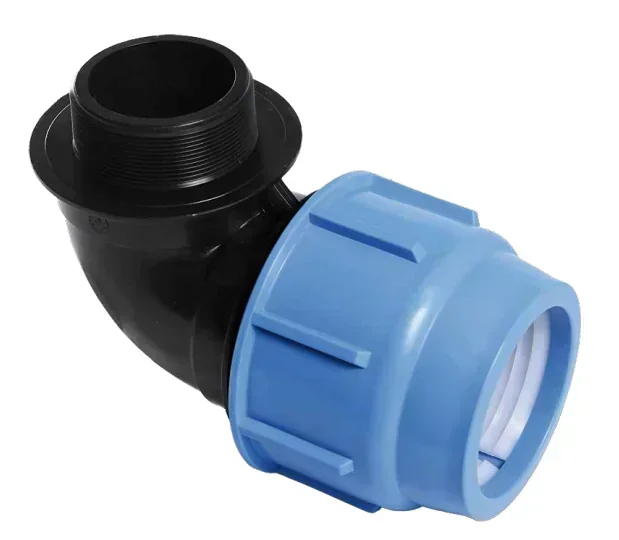 Raccord à compression coude mâle